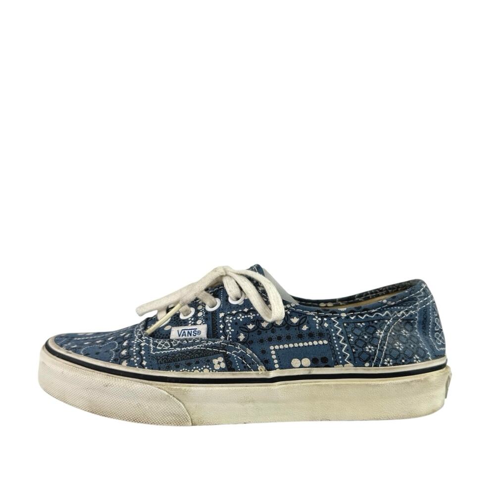 Vans Doren Blue Paisley Low Top Lace Up Casual Sneakers Shoes Mens 5 Womens 6.5